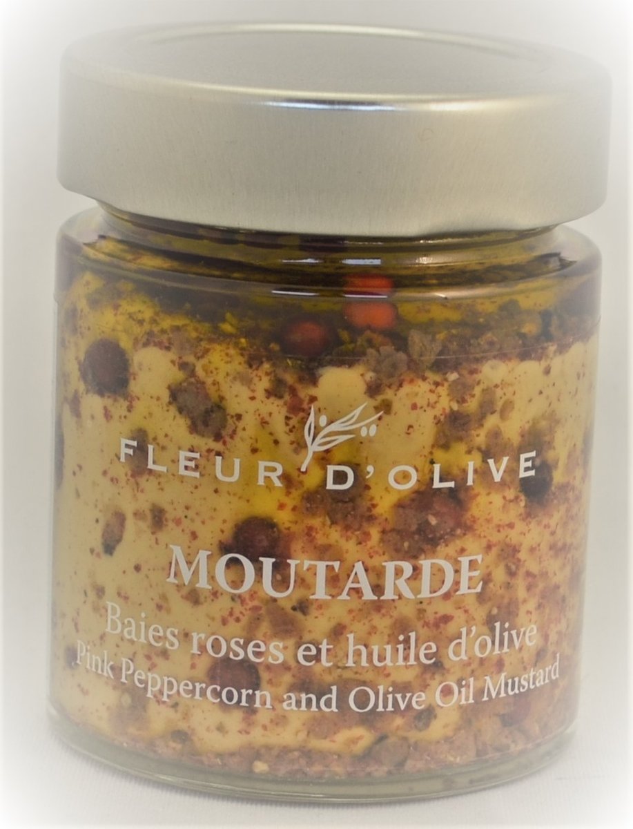 Moutarde aux baies roses et huile d'olive (130 gr)