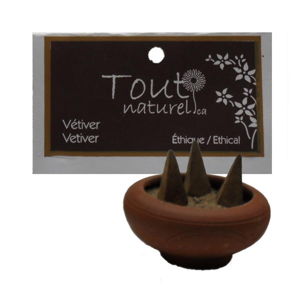 Encens en cônes (10) - vétivier