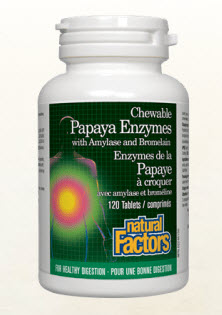 Enzymes de papaye à croquer (60 comprimés)