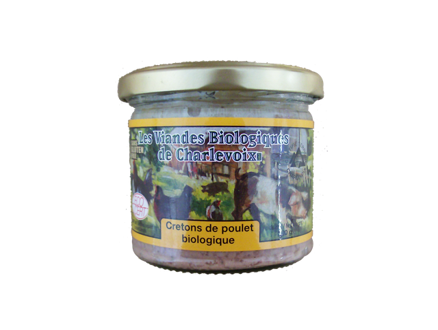 Cretons de poulet biologique (220 gr)