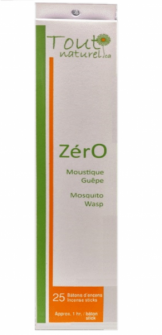 Encens Zéro moustiques et guepe (1 paquet 25 batons)