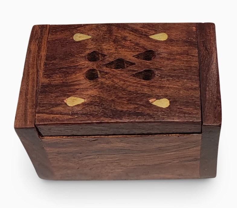 Encens - Résine - Boîte en bois ambré