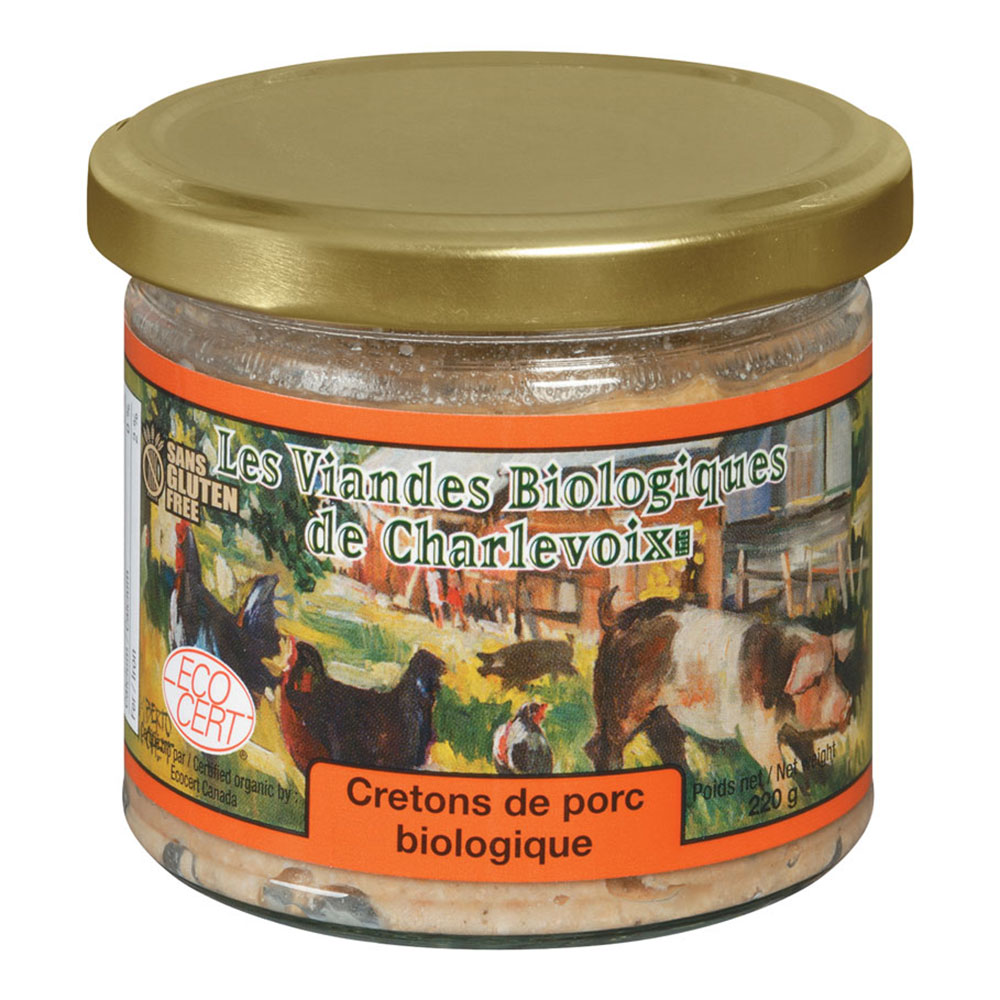 Cretons de porc biologique (220 gr)