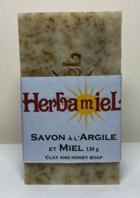 Savon à l'argile et miel (130 gr)