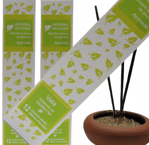 Encens Ayurvédique Air - vata (12 bâtons)