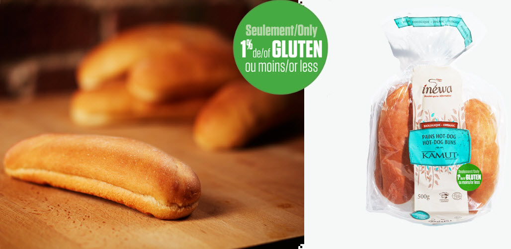 Pain hot-dog au Kamut (faible gluten)
