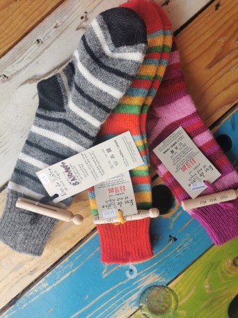 Bas de laine 8 à 10 ans