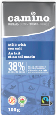 Chocolat au lait et sel marin 38% (100 gr) 