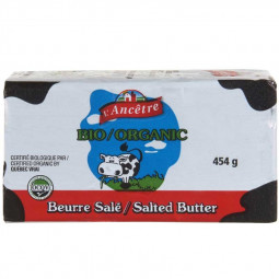 Beurre de pâturage biologique salé (454gr)