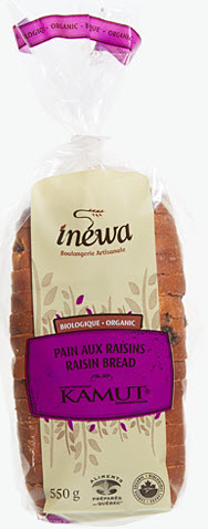 Pain raisins kamut (550gr)