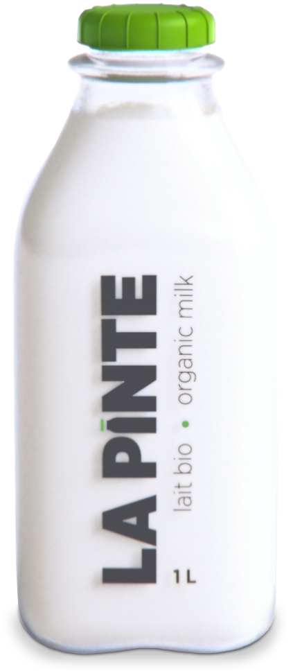Lait 2 pourcent BIO (1Litre) - incluant bouteille consignée 2$