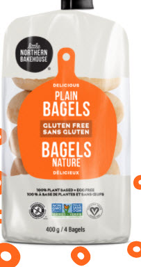 Bagel nature sans gluten et vegan nature (400gr)