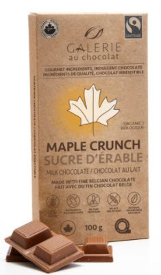 Chocolat au lait et sucre d'érable (100gr)