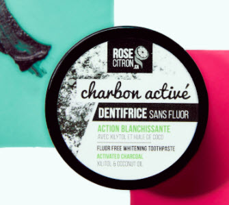 Dentifrice au charbon sans fluor (60 ml)