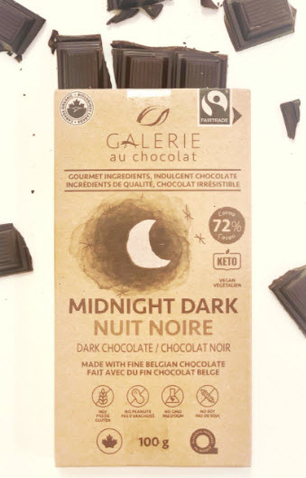 Chocolat nuit noire 72%  (100gr) 