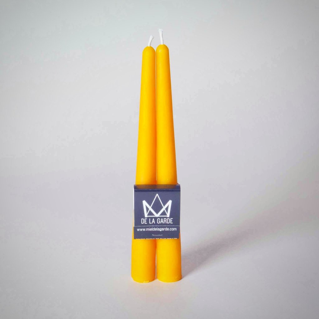 Chandelle à la cire d'abeille (2 x 20 cm)