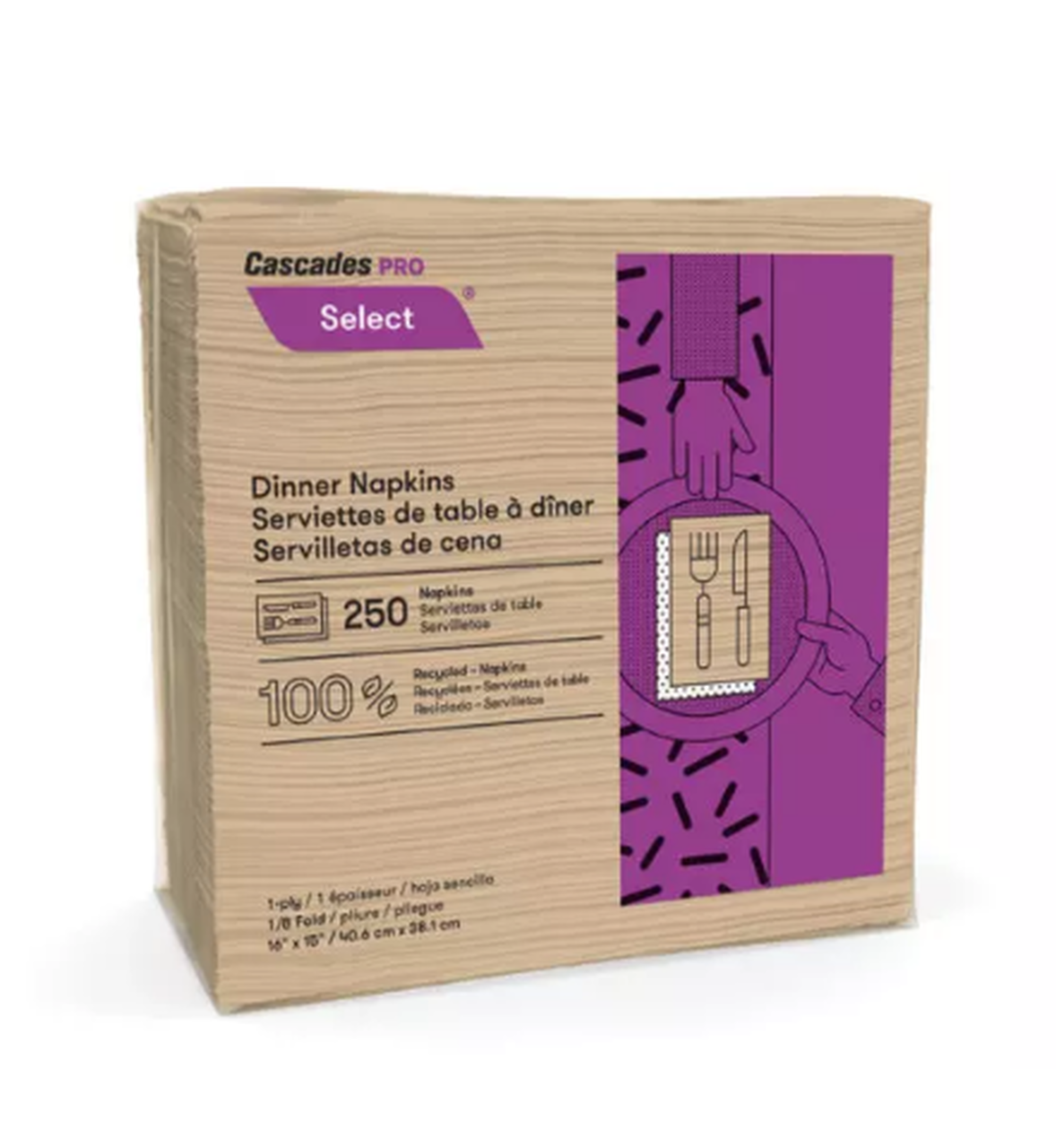 Napkins (serviettes de table non blanchies) - Cascade