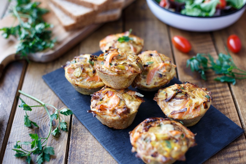 Mini quiches poires et chèvre (4 unités)
