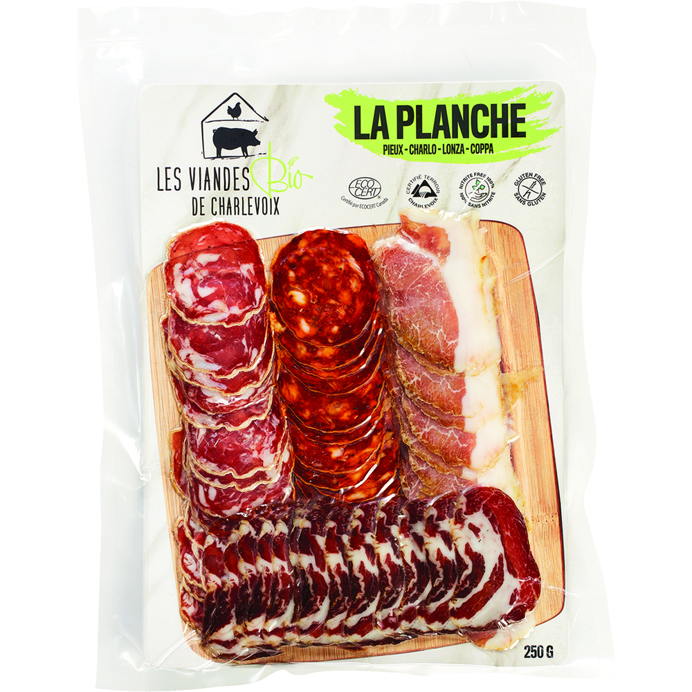 La Planche, charcuteries tranchées bio (250 gr)