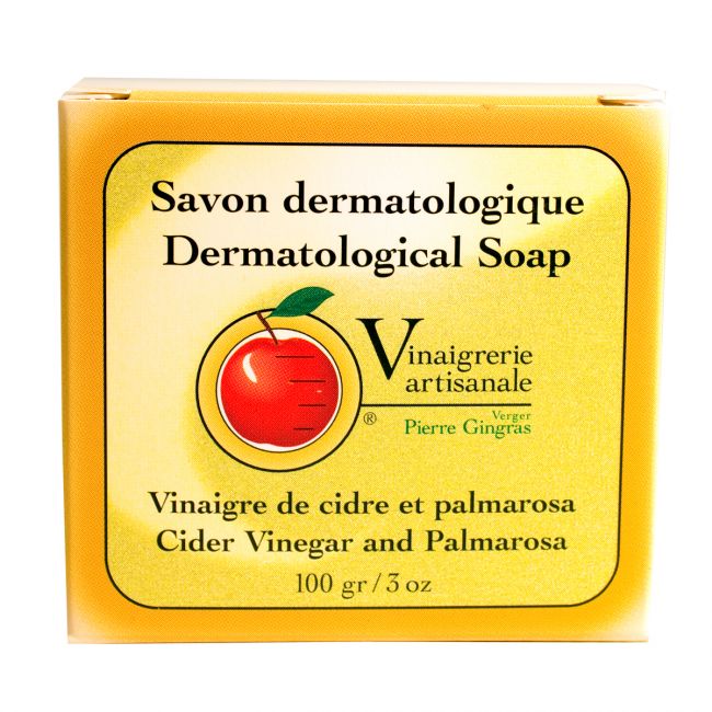 Savon au vinaigre de cidre et palmarosa (100gr)