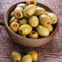 Olives vertes farcies aux piments doux (500ml)