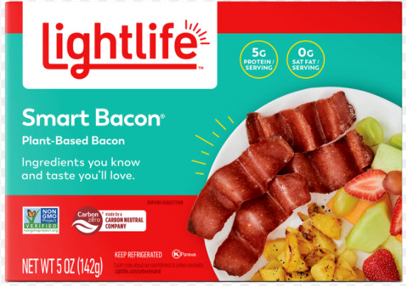 Simili-bacon à base végétale (142 gr)