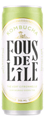 Kombucha thé vert citronelle (355 ml)