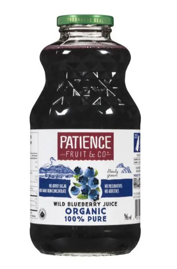 Jus de bleuets sauvage pure (946 ml)