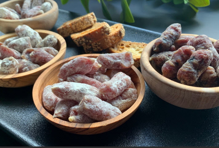 Assortiment de grelots, charcuteries bio (125 gr)