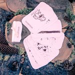 Papier hygiénique réutilisable ''J'm'en torche !'' (rouleau de 8)