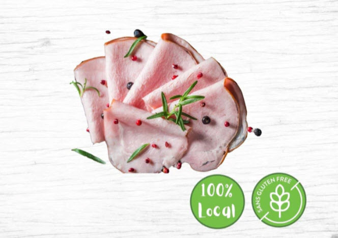 Jambon poivré naturel (Paquet d'environ 105g-135g)