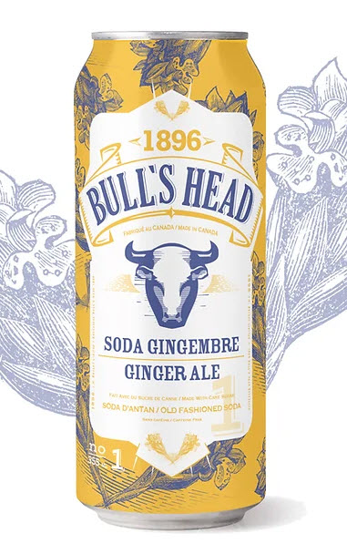 Soda gingembre Naturel Bull's head 355ml