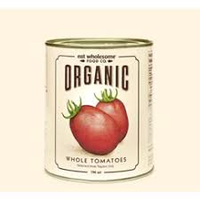Tomates entières pelées avec basilic (796 ml)