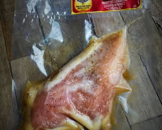 Poitrine de poulet Teriaki a l'erable (250gr a 350gr) poids variables