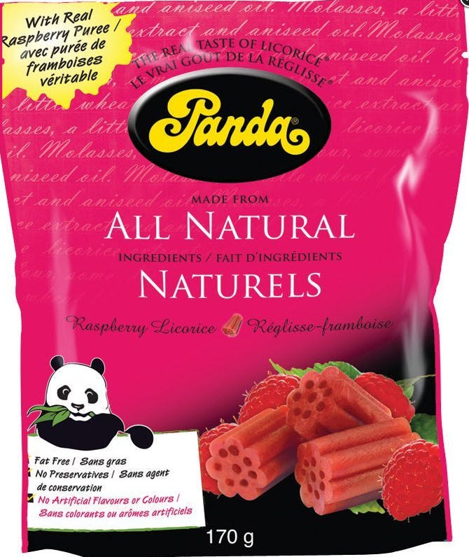 Réglisse rouge aux fraises panda (170 gr)