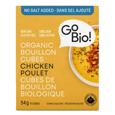 Bouillon poulet en cubes sans sel (54gr)