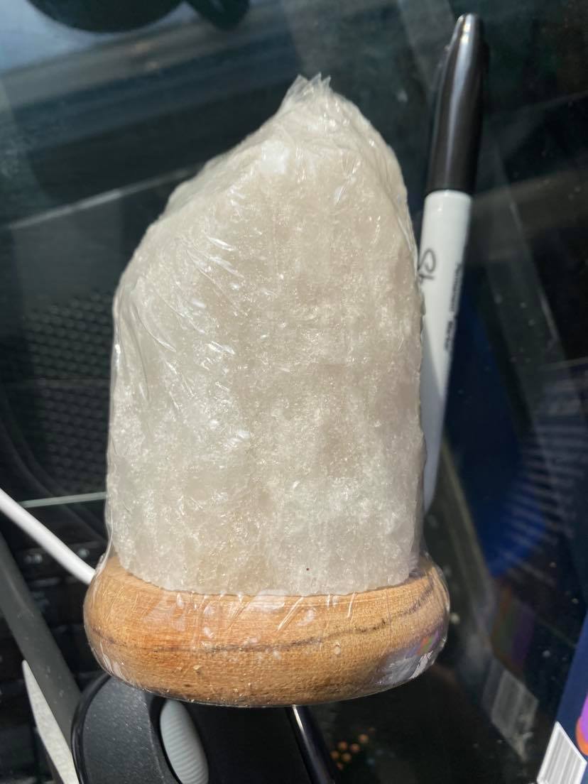 Lampe de sel de l'Himalaya blanche - mini