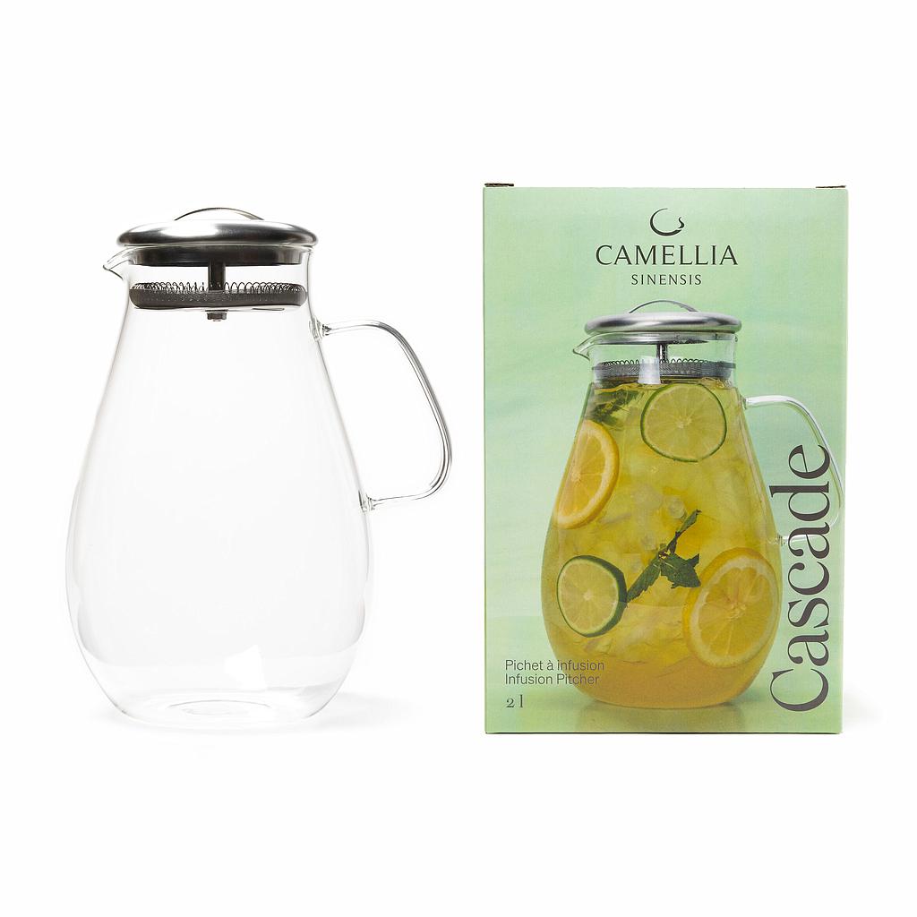 Pichet a thé glacé en verre (2 Litres)
