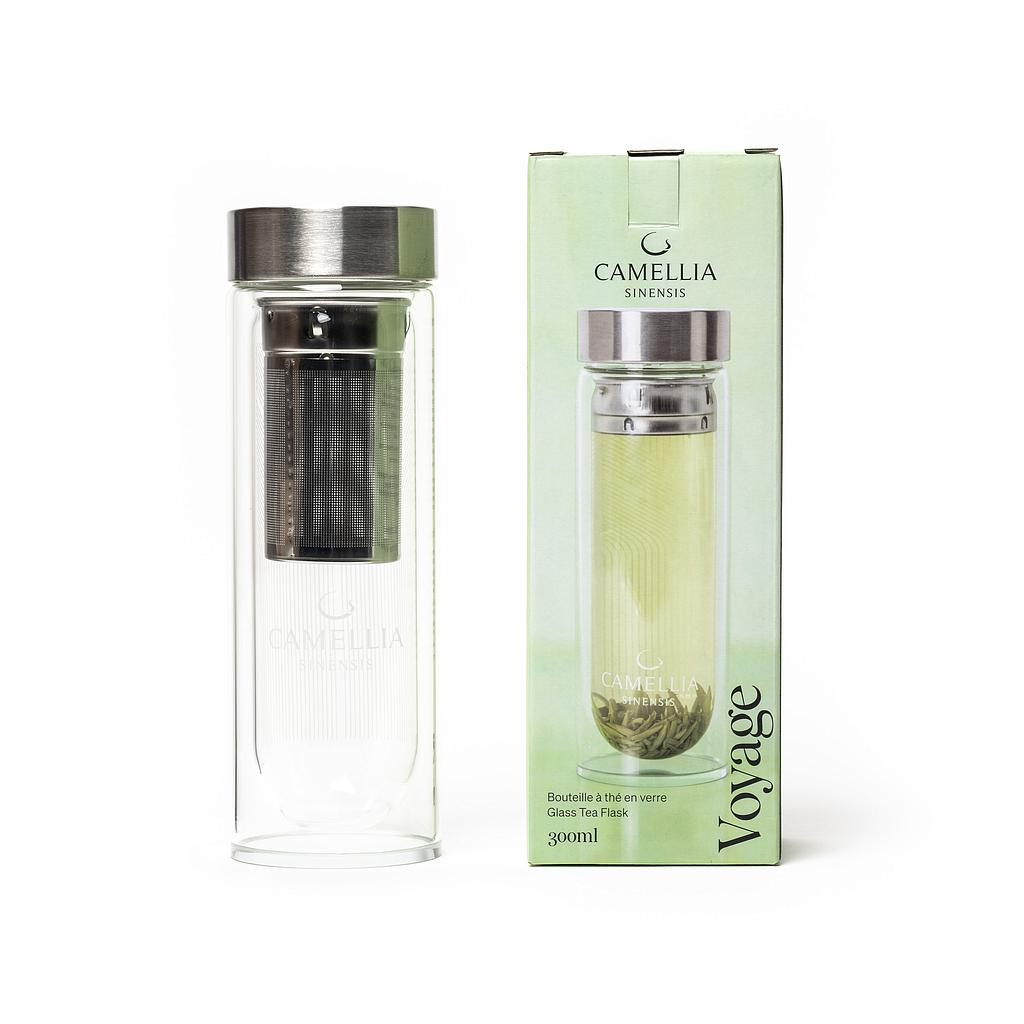 Bouteille a thé en verre - voyage 300 ml