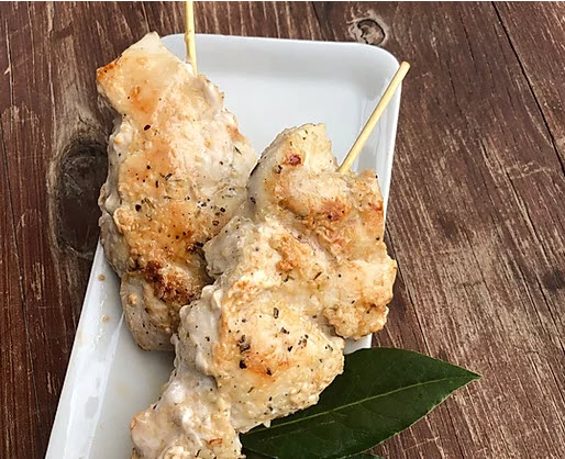Brochettes de poulet de grain lime et sésame - poitrine (2/paquet)poids variable