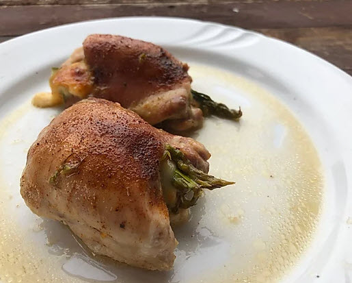 Haut de cuisse de poulet de grain désossés sans peau (2/paquet) poids variable