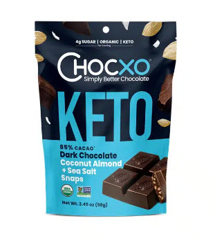 Snaps au chocolat noir - Keto (98gr)