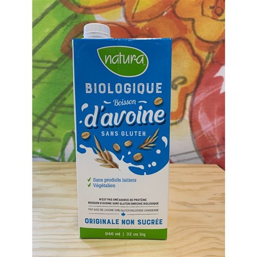 Lait d'avoine barista bio natura (946 ml)