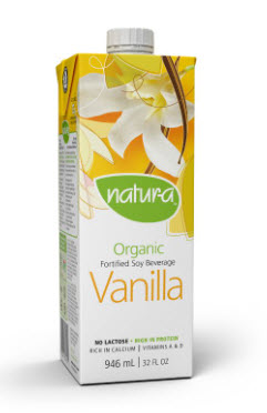 Boisson de soya bio vanille natura (946 ml)