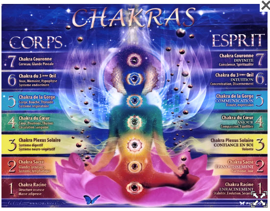 Carte des 7 Chakras