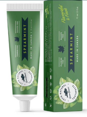 Dentifrice naturel menthe verte (75 ml)