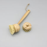 Brosse avec manche a tete remplacable - Souple