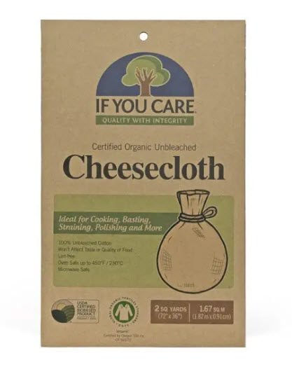 Cotton fromage (toile) - 100 pourcent bio et non blanchi