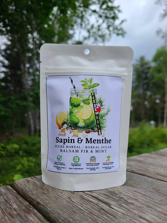 Sucre aromatisé sapin et menthe (120 gr)
