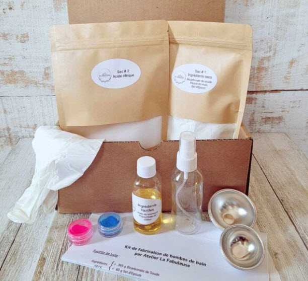 Kit de fabrication de bombes de bain (DIY)